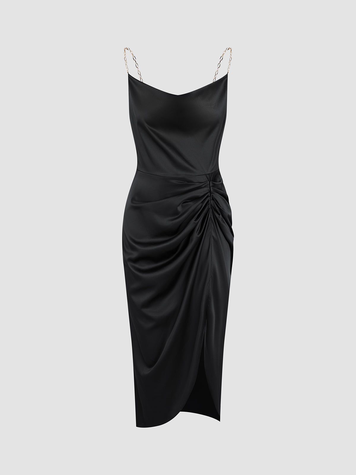 Daydream Satin Ruched Midi Dress sold by COMMENSE