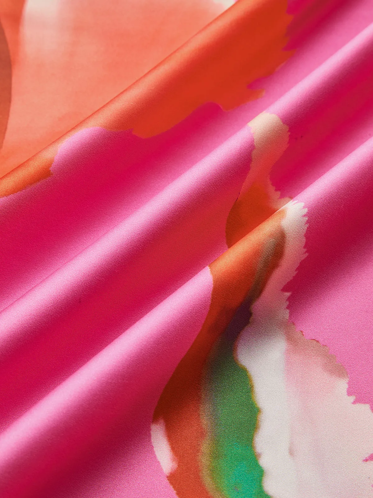 Satin Floral Halter Backless Dress sold by COMMENSE product image thumbnail 4