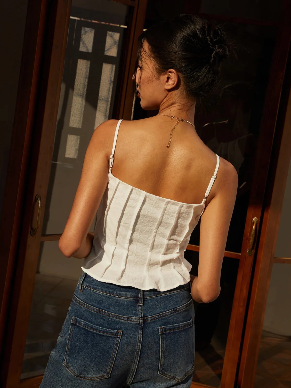 Solid Piping Cami Top sold by COMMENSE product image thumbnail 5