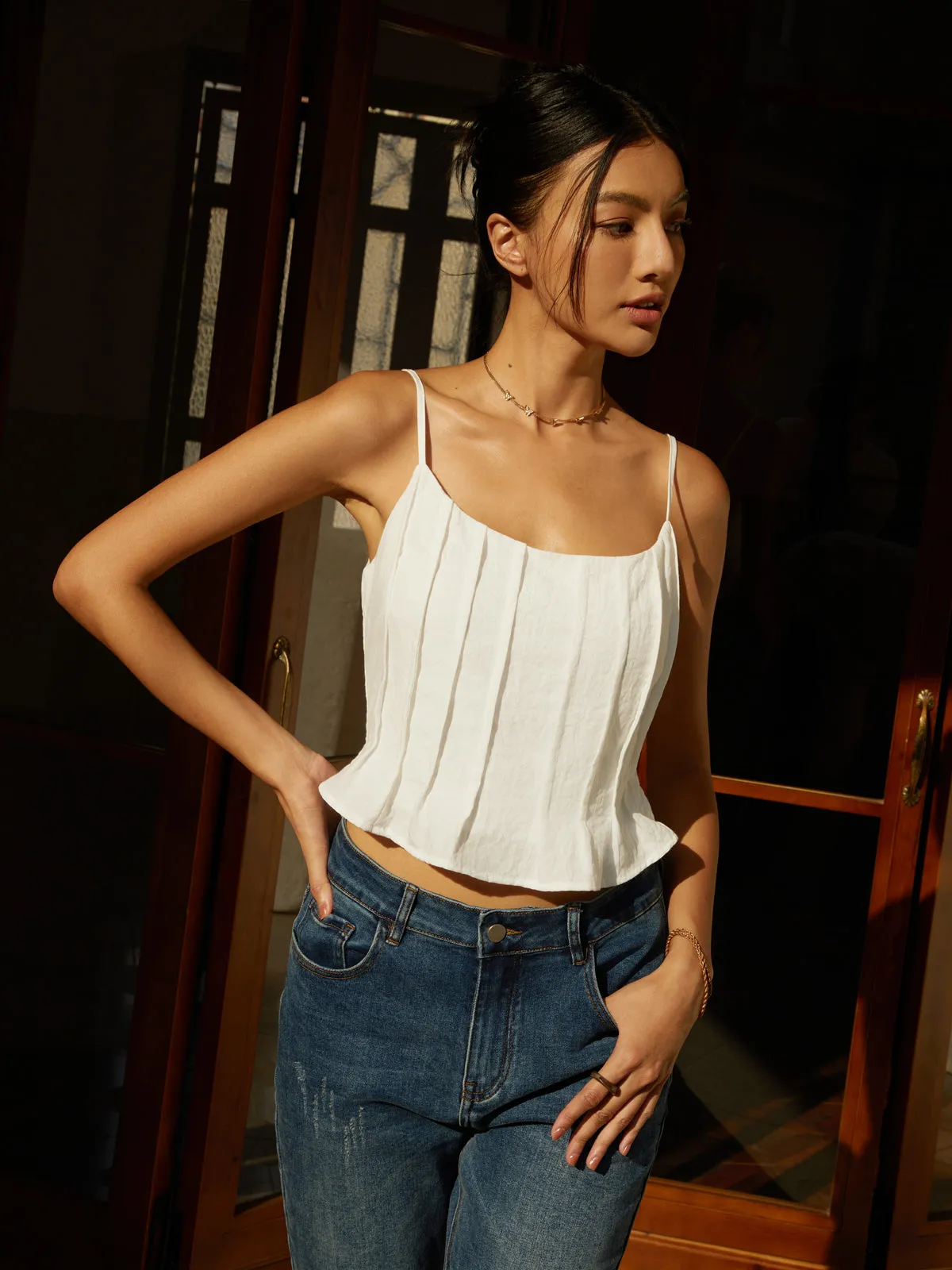 Solid Piping Cami Top sold by COMMENSE product image thumbnail 2