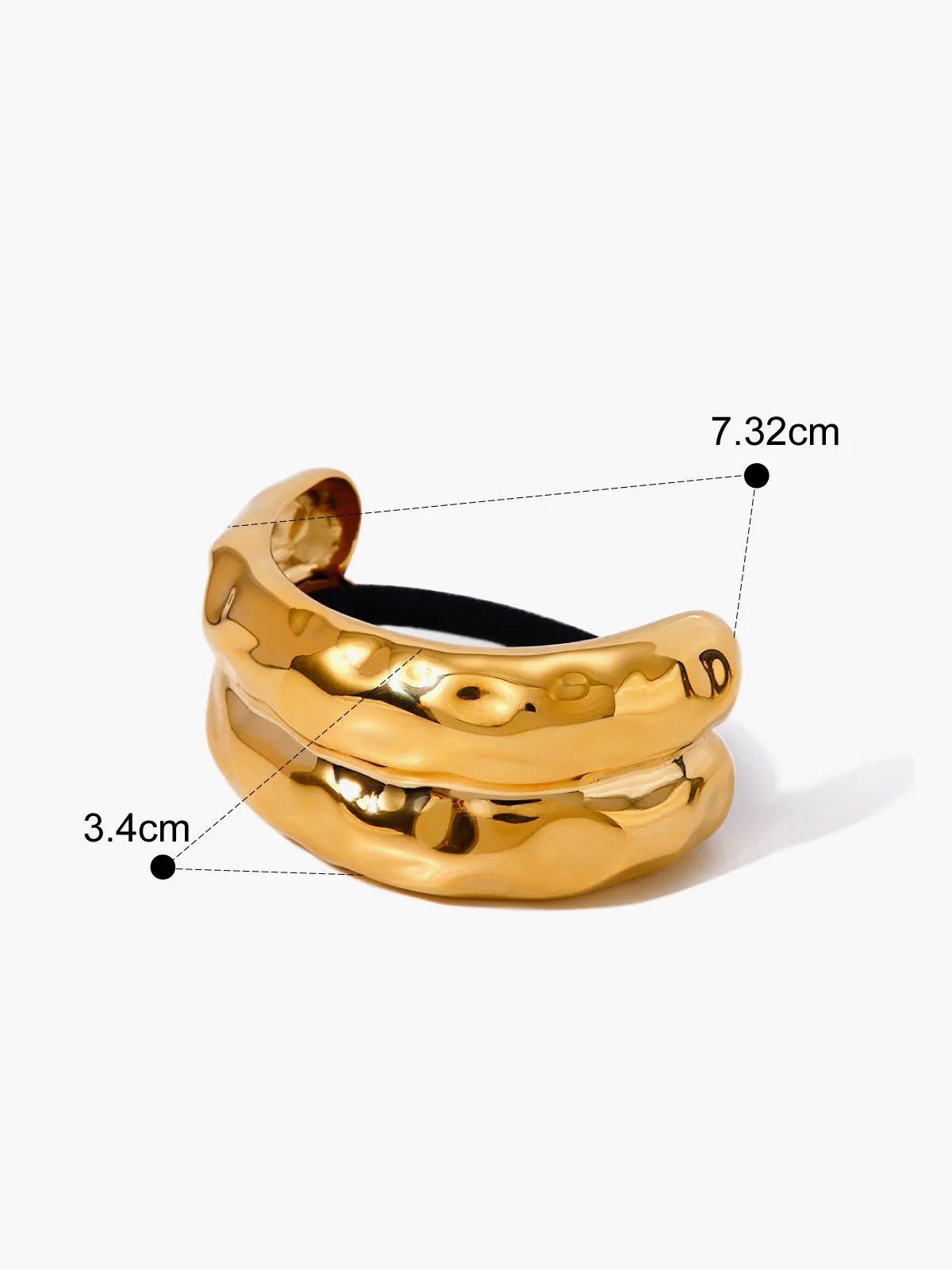 Smooth U-Shaped Black Rubber Band sold by COMMENSE product image thumbnail 2