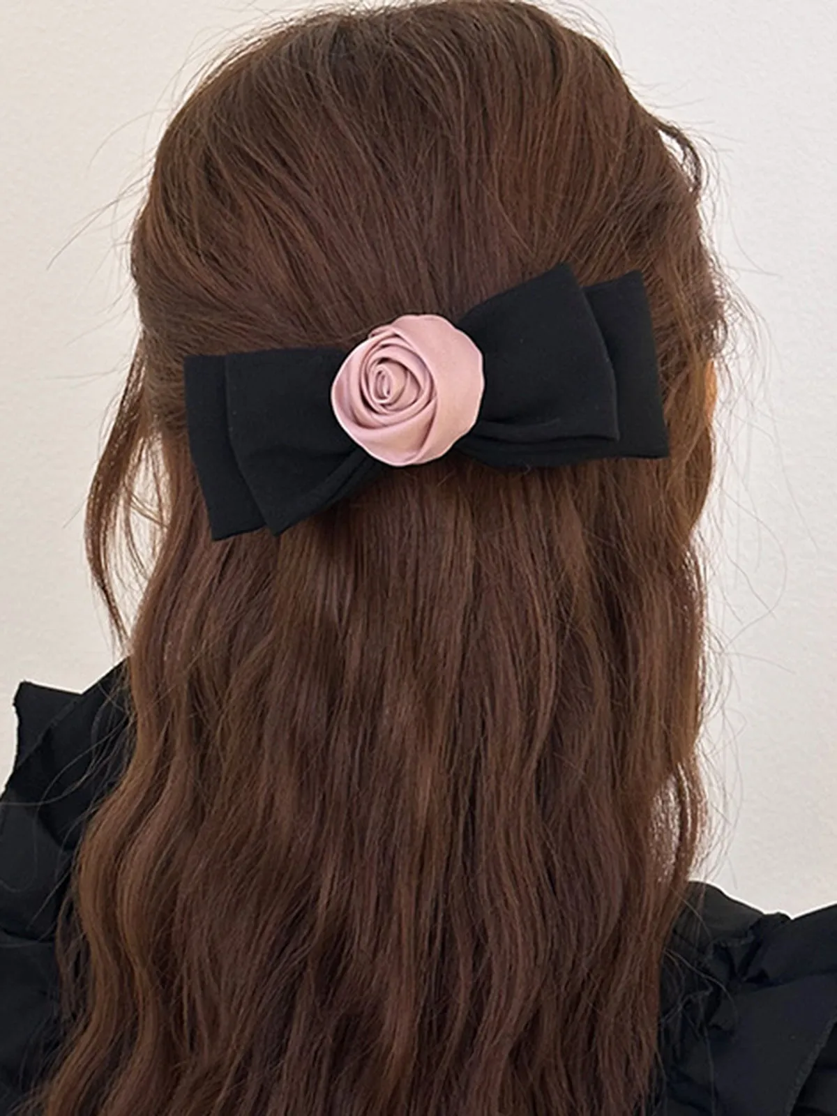 Rose Decor Bowknot Hair Clip sold by COMMENSE product image thumbnail 2