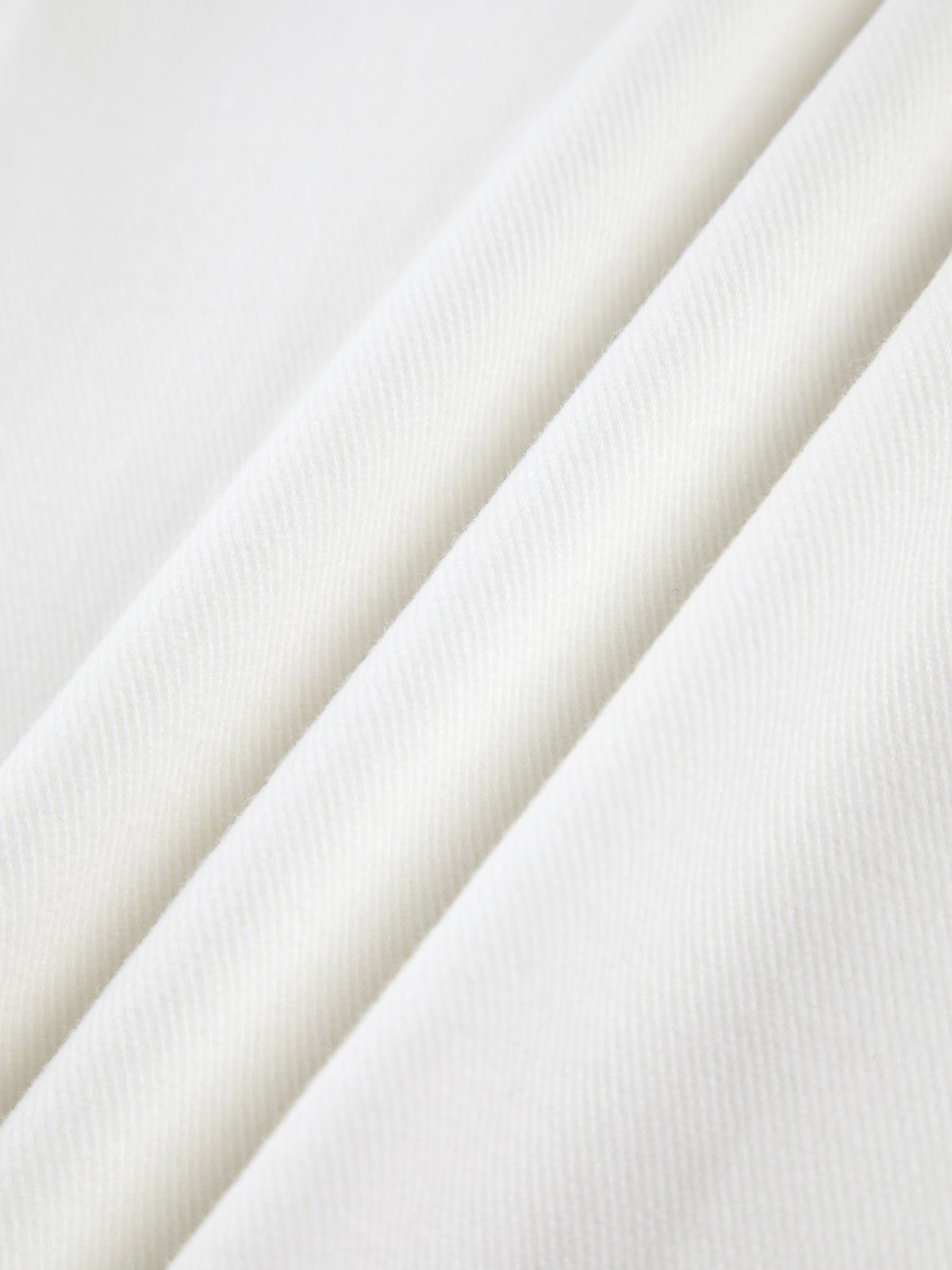 Buttoned White Denim Wide Leg Jeans sold by COMMENSE product image thumbnail 4