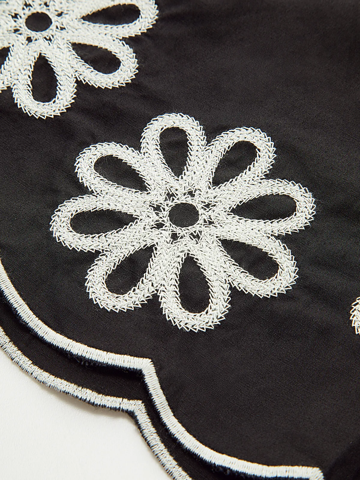 Embroidery Round Neck Sleeveless Tank Top sold by COMMENSE product image thumbnail 3