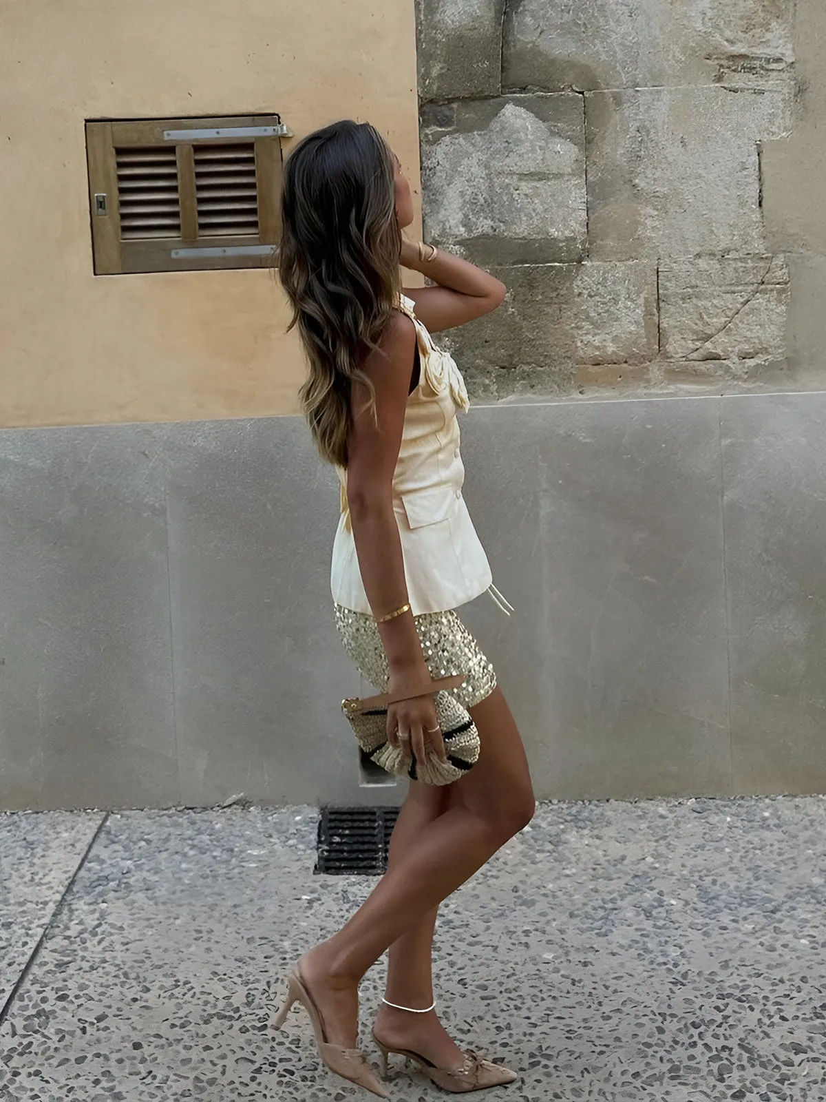 Rosette Button Tank Top sold by COMMENSE product image thumbnail 3