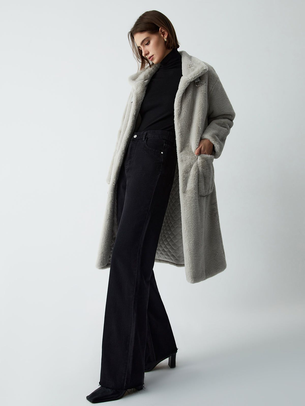 Essential Fur Fleece Coat sold by COMMENSE product image thumbnail 4