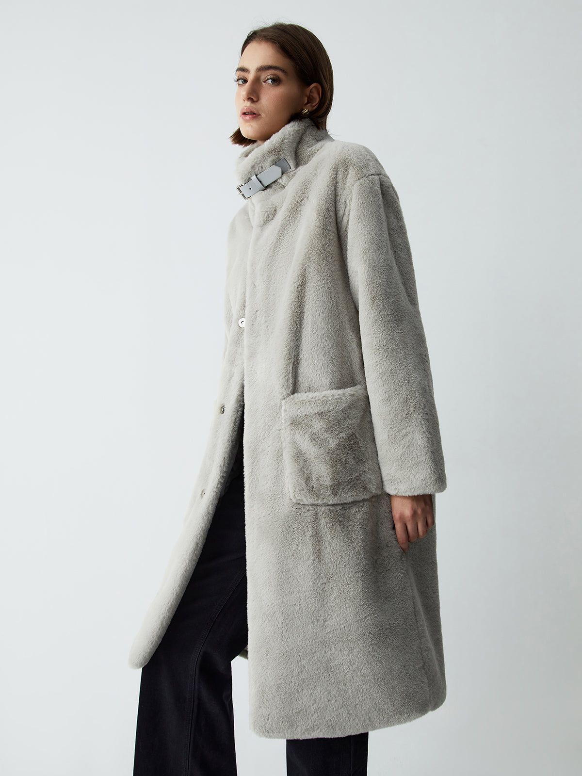 Essential Fur Fleece Coat sold by COMMENSE