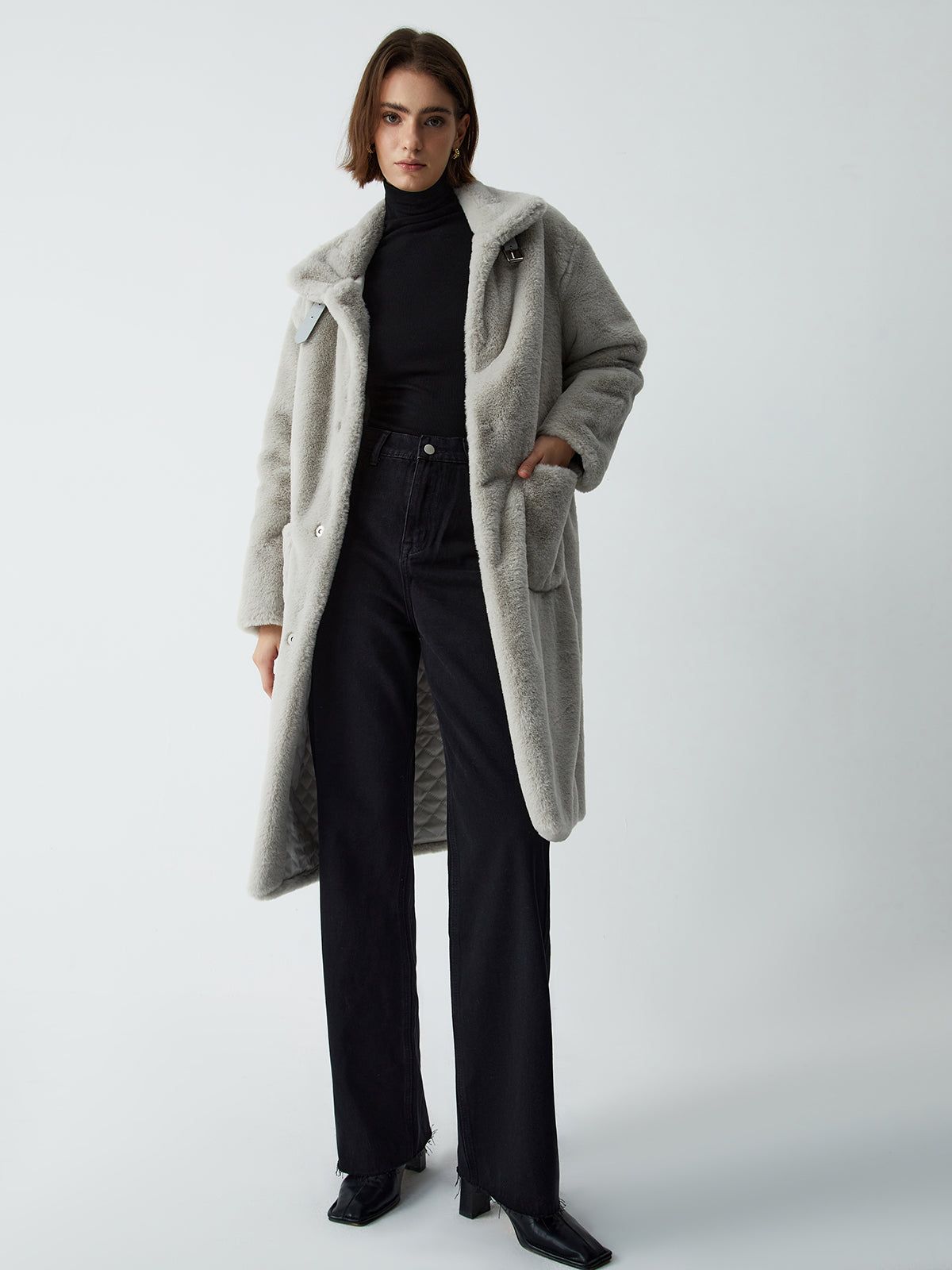 Essential Fur Fleece Coat sold by COMMENSE product image thumbnail 2