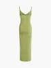 Strap Slit Midi Dress sold by COMMENSE