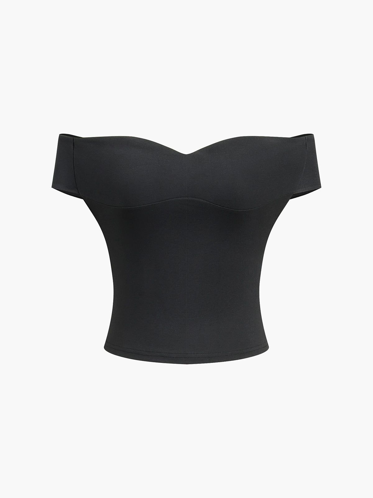 Sweetheart Open Back Tied Crop Top sold by COMMENSE product image thumbnail 4