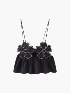 Floral Cup Ruffled Cami sold by COMMENSE