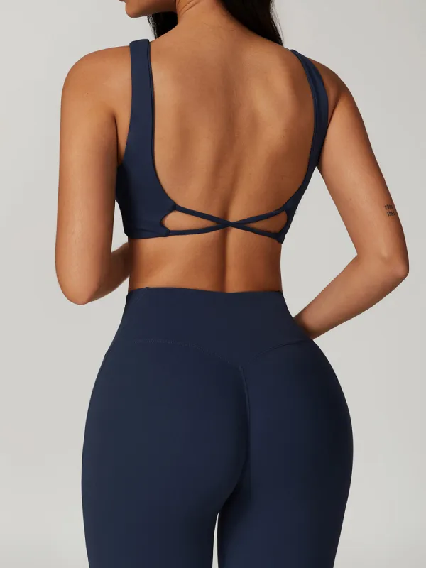 Criss Cross Sports Bra sold by COMMENSE