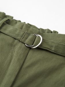 Belted Cropped Straight Leg Pants sold by COMMENSE