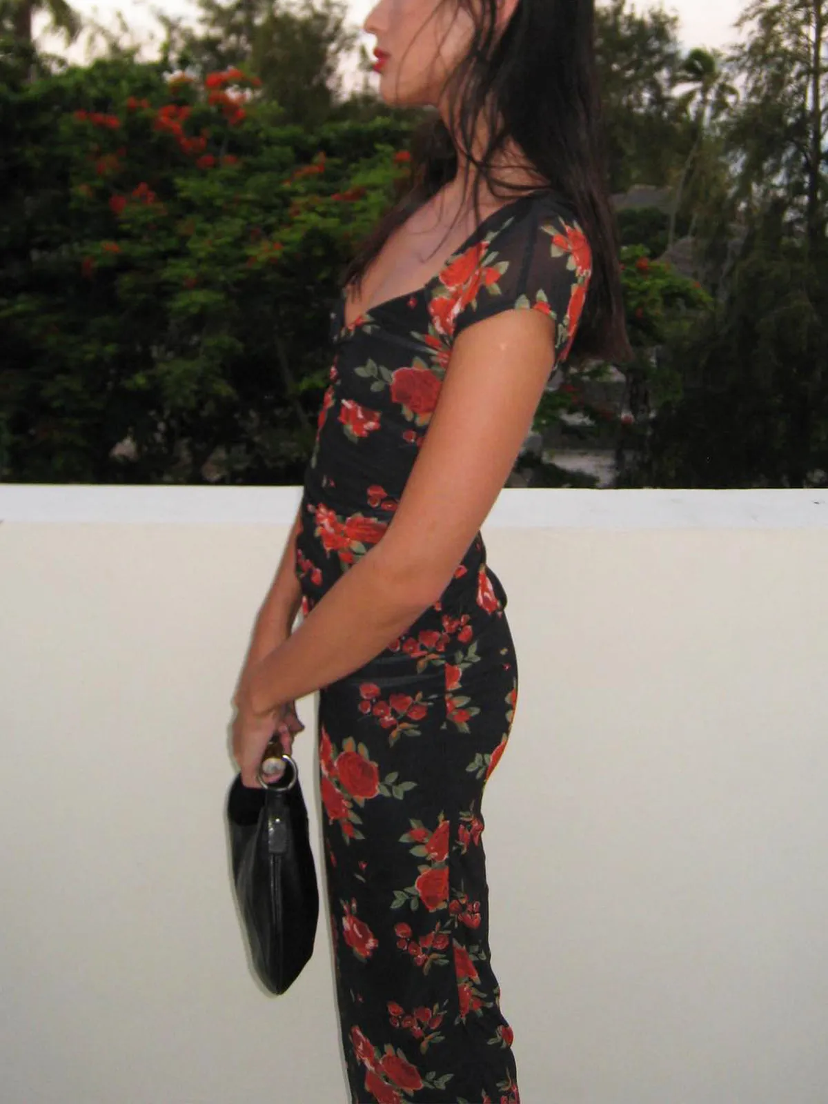 Floral Print Ruched Side Midi Dress sold by COMMENSE product image thumbnail 3