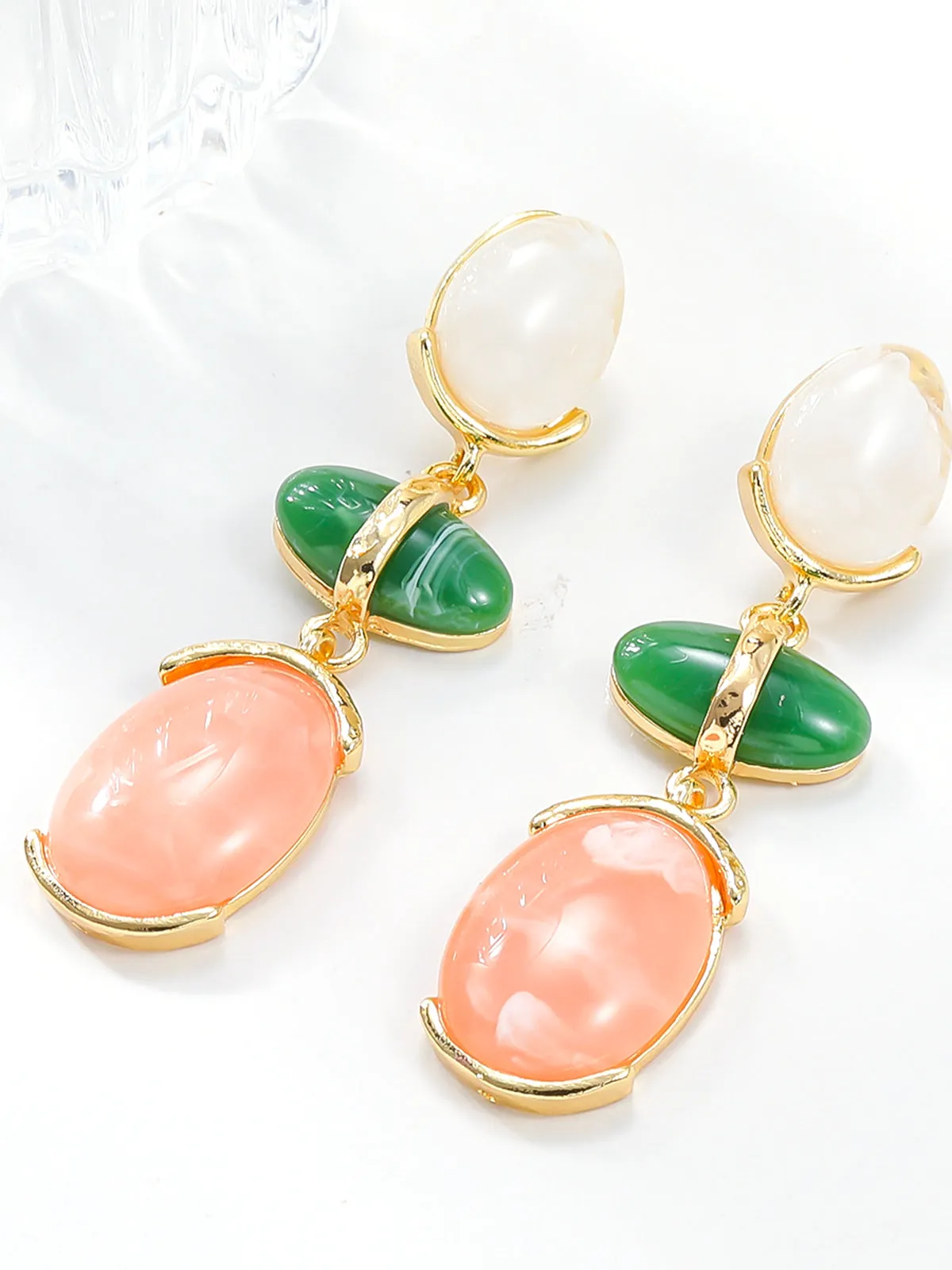 Colorful Rhinestone Pendant Earrings sold by COMMENSE product image thumbnail 2