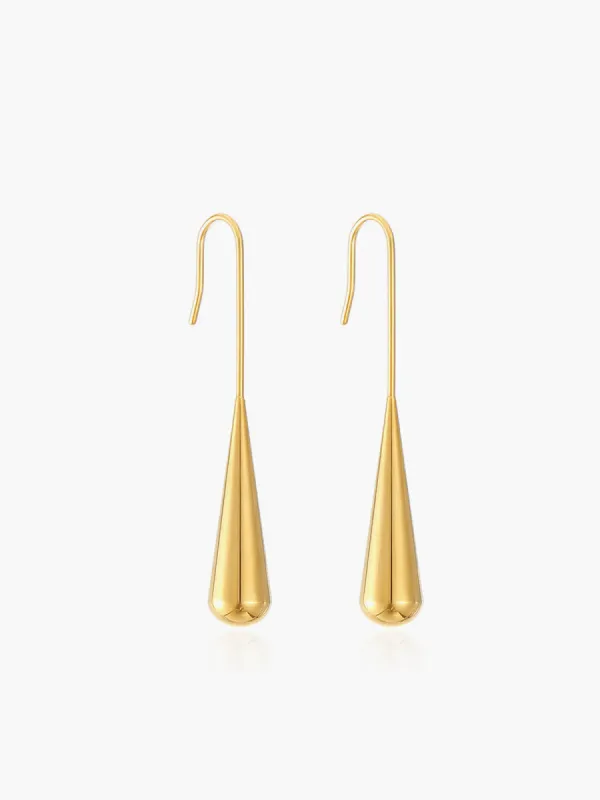 Minimalism Water Drop Pendant Earrings sold by COMMENSE