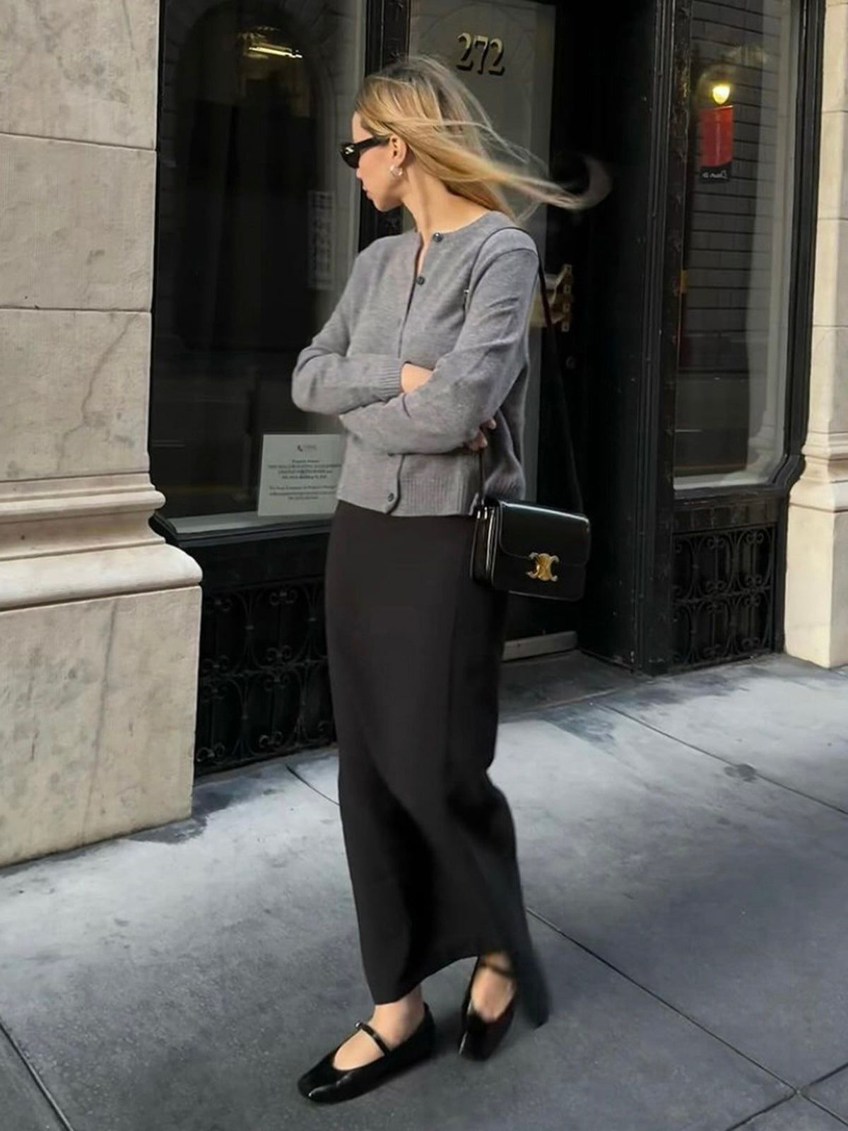 Lightweight Charcoal Cardigan sold by COMMENSE