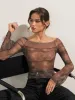 Sheer Long Sleeve Top sold by COMMENSE