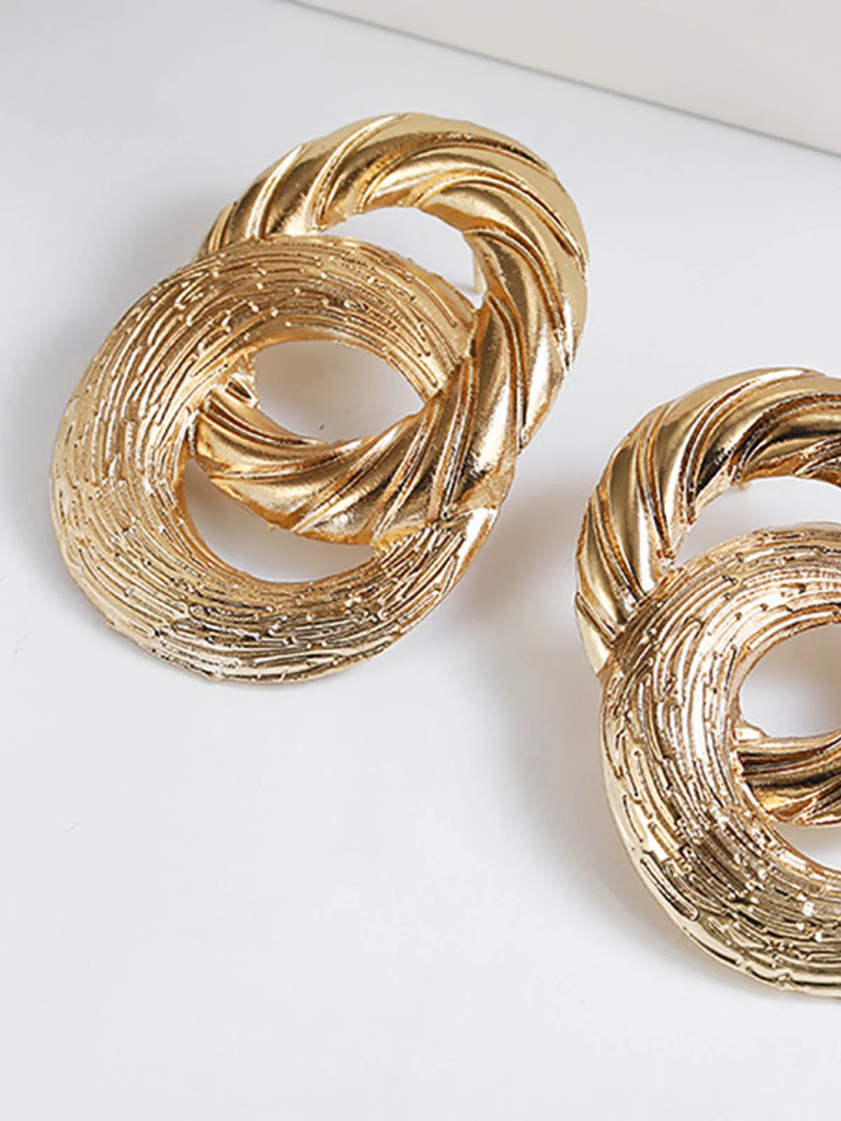 Vintage Cross Circular Drop Earrings sold by COMMENSE product image thumbnail 3