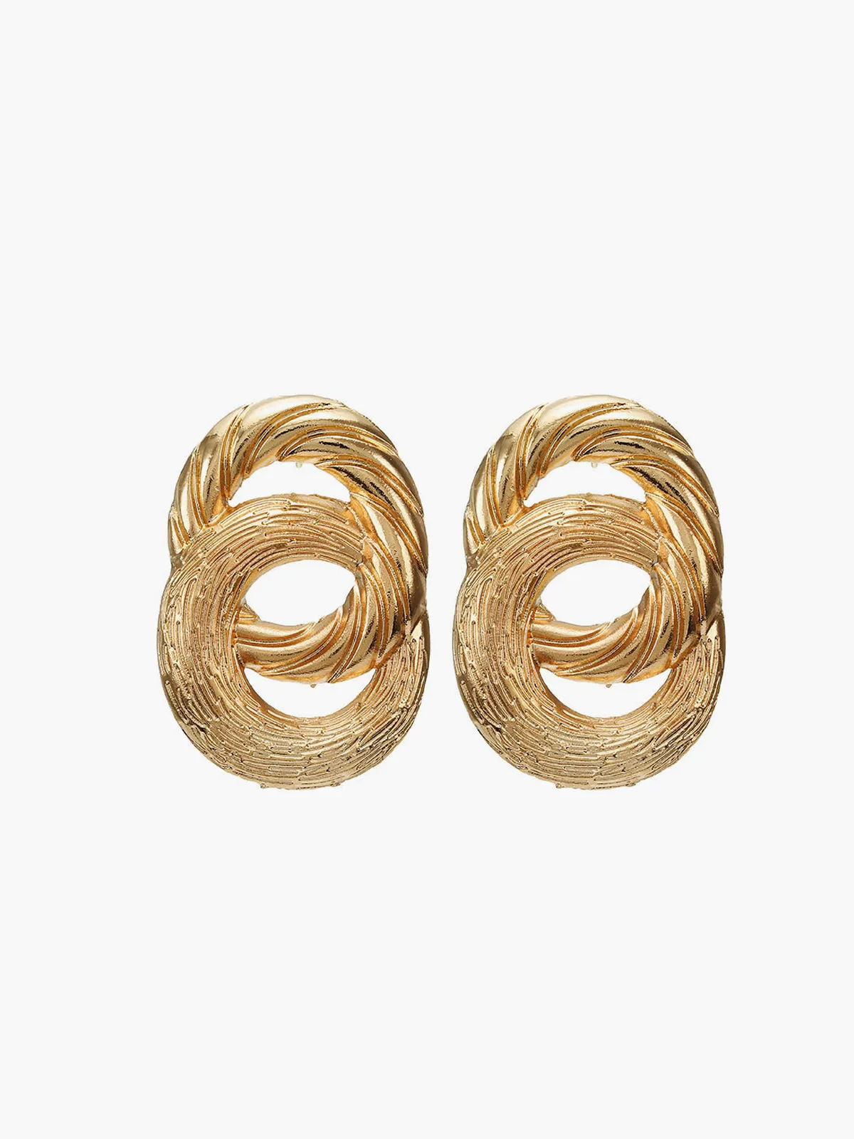 Vintage Cross Circular Drop Earrings sold by COMMENSE