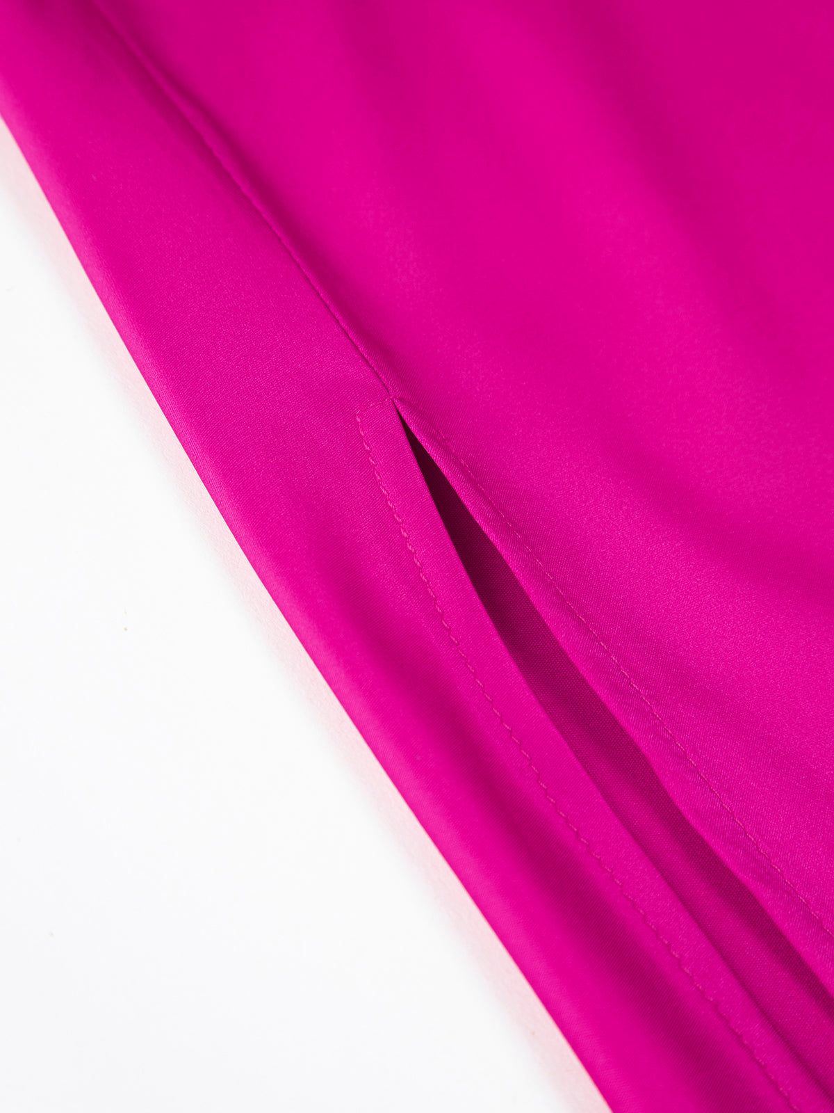 Criss Cross Zippered Satin Midi Dress1 sold by COMMENSE product image thumbnail 4