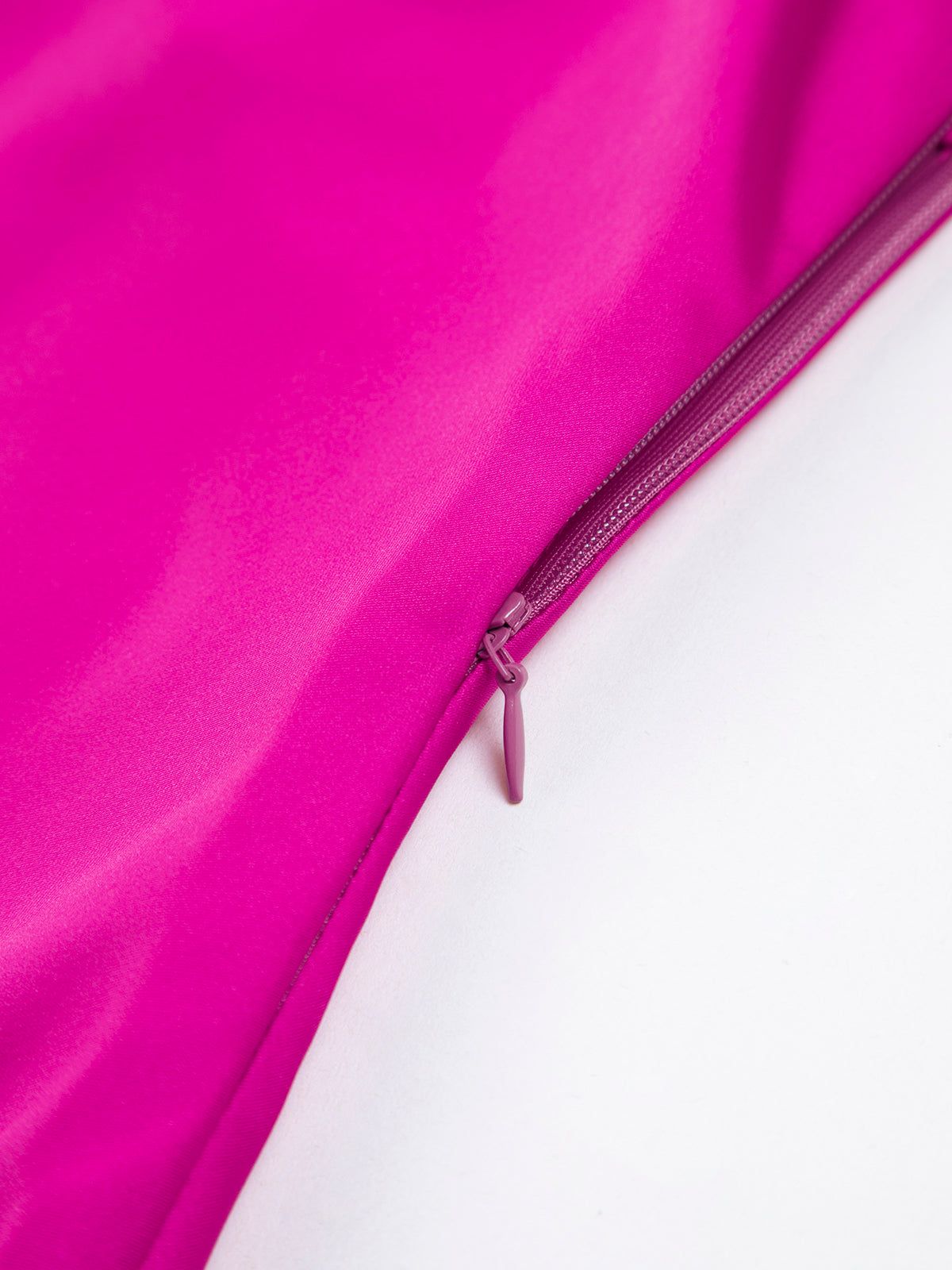 Criss Cross Zippered Satin Midi Dress1 sold by COMMENSE product image thumbnail 3