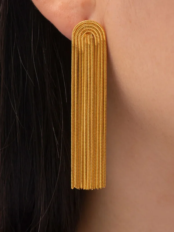 Golden Time Dazzle Earrings sold by COMMENSE
