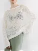 Sheer Long Sleeve Sweater sold by COMMENSE