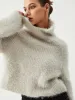Turtleneck Fuzzy Sweater sold by COMMENSE