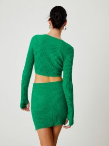 Greenfield Rib Two Piece Skirt Set sold by COMMENSE