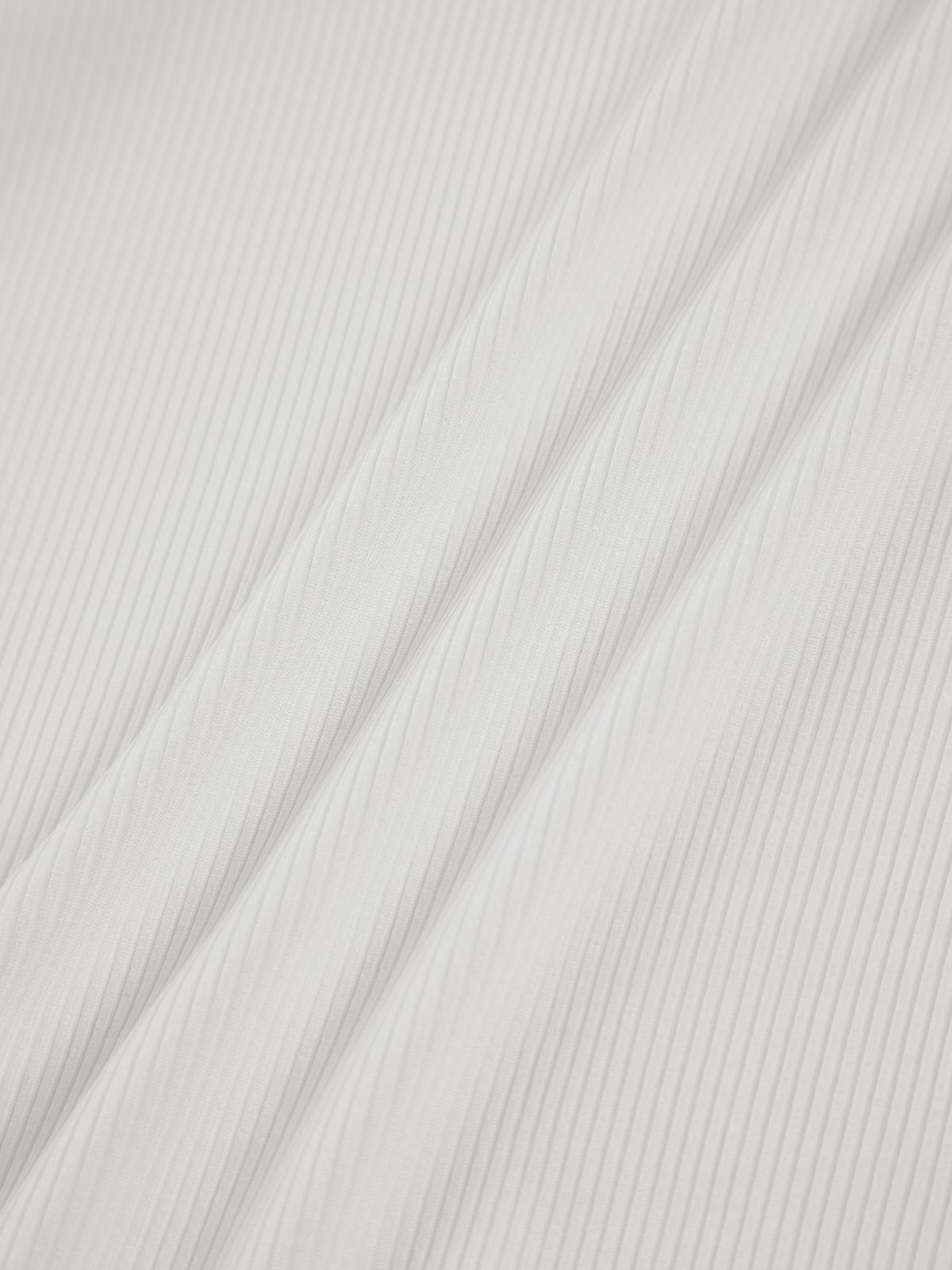 Mockneck Tie Open Back Crop Shirt sold by COMMENSE product image thumbnail 5