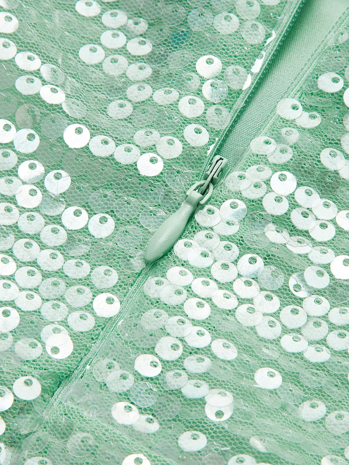 V-Neck Lace Up Sequins Dress sold by COMMENSE product image thumbnail 3