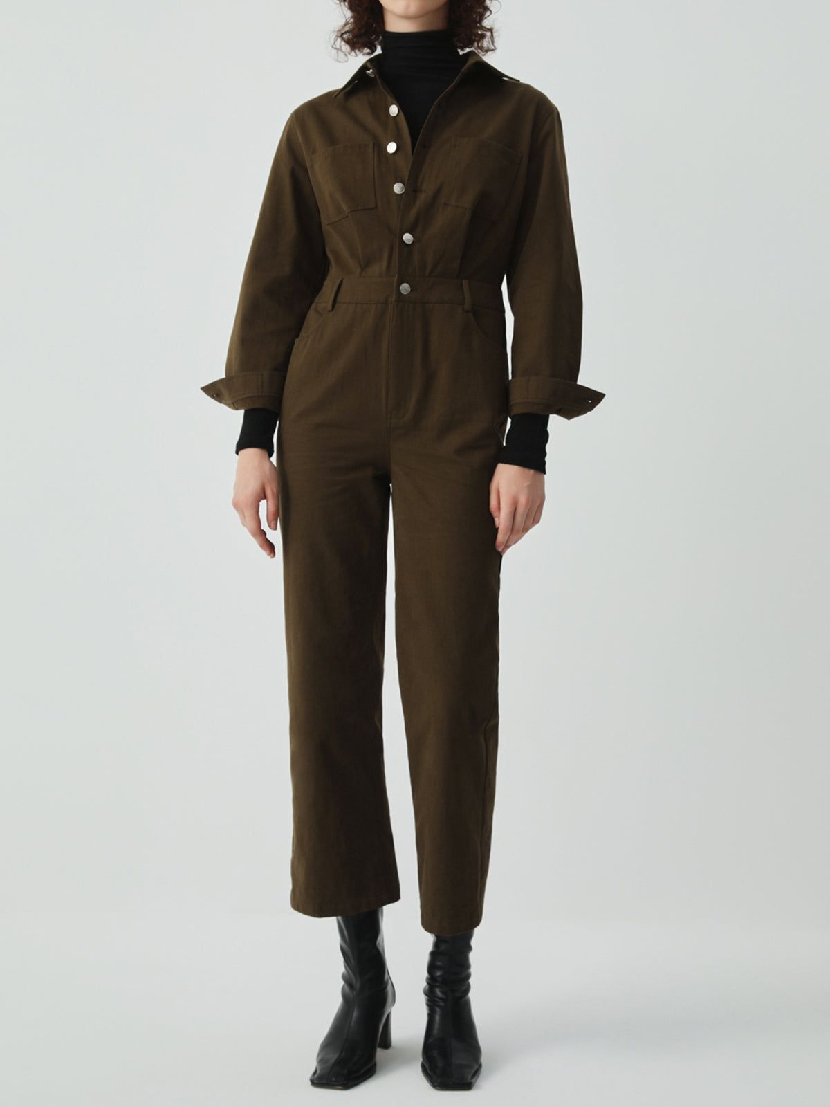 Essential Long Sleeve Jumpsuit sold by COMMENSE