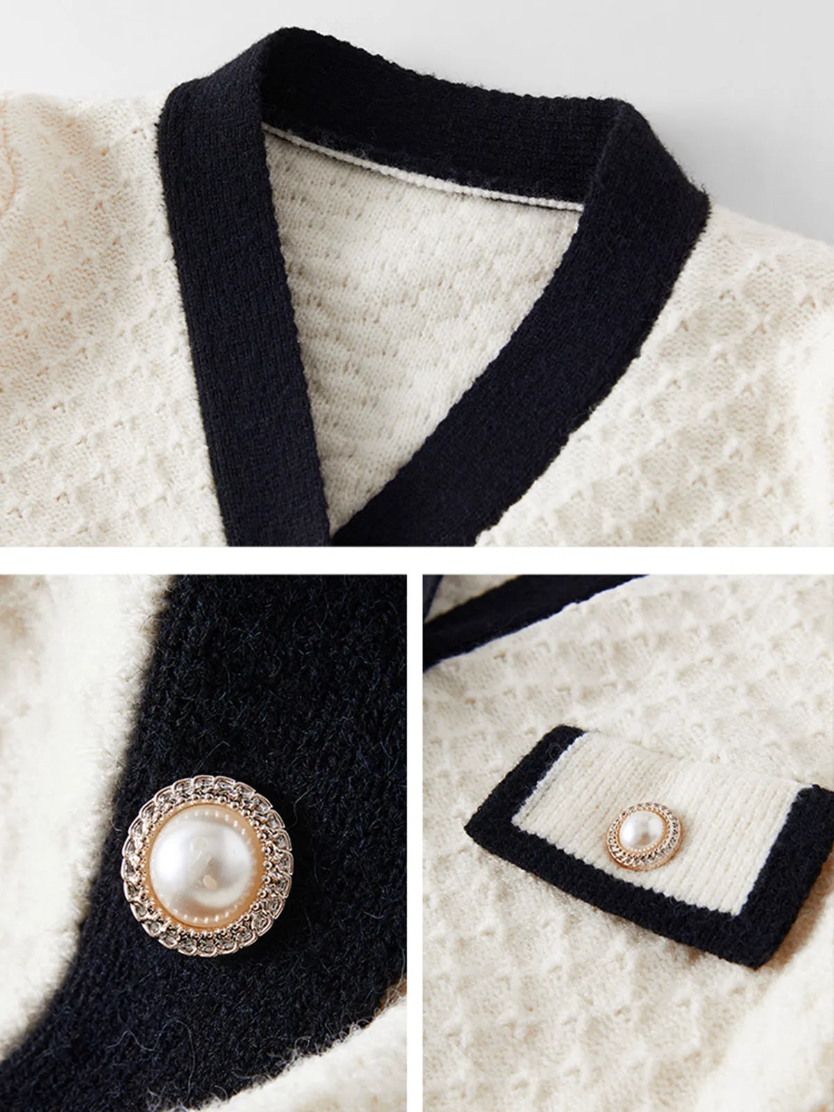 Old Money Aesthetics Cardigan sold by COMMENSE product image thumbnail 4