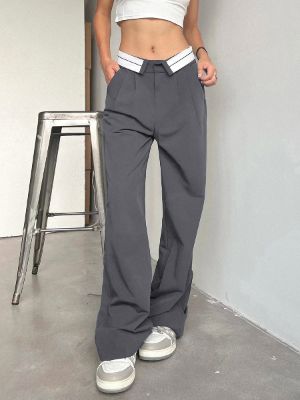 Recreation Day Straight Leg Dress Pants sold by COMMENSE