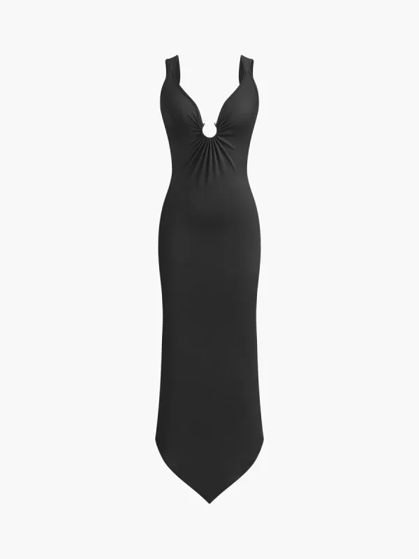 Slim Fit Backless Stretch Dress sold by COMMENSE