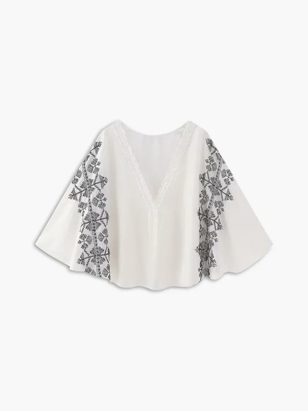 Cotton Embroideried Blouse sold by COMMENSE