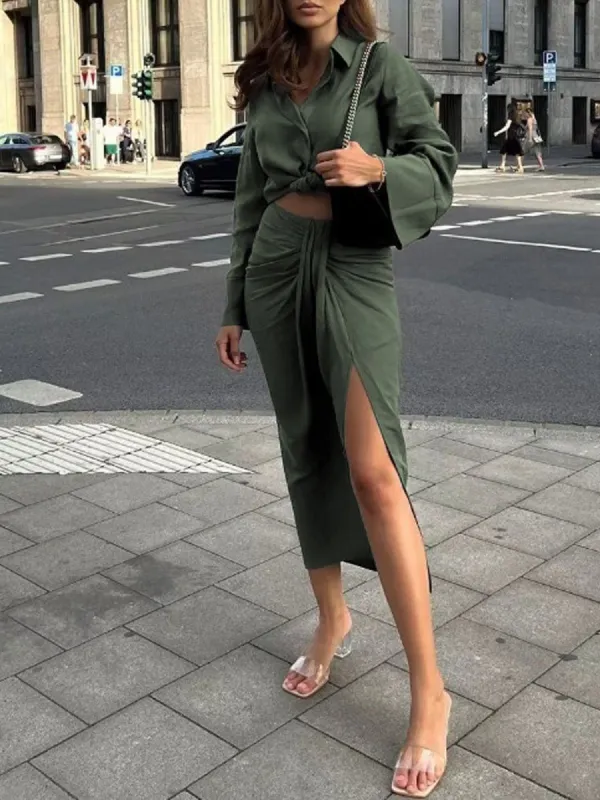 Palm Beach Wrap Zippered Skirt sold by COMMENSE