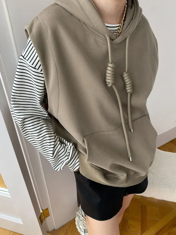 City Walk Sleeveless Hoodie sold by COMMENSE