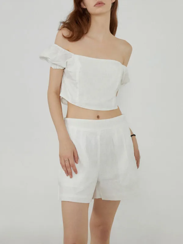 Balboa Smocked Two Piece Shorts Set made by COMMENSE