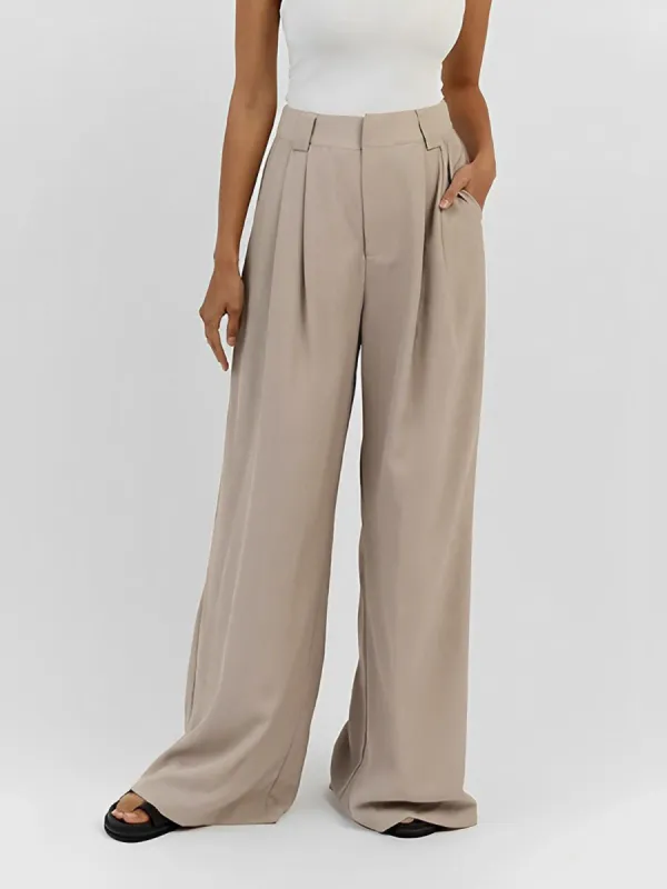 Fair Play Pleat Wide Leg Pants sold by COMMENSE