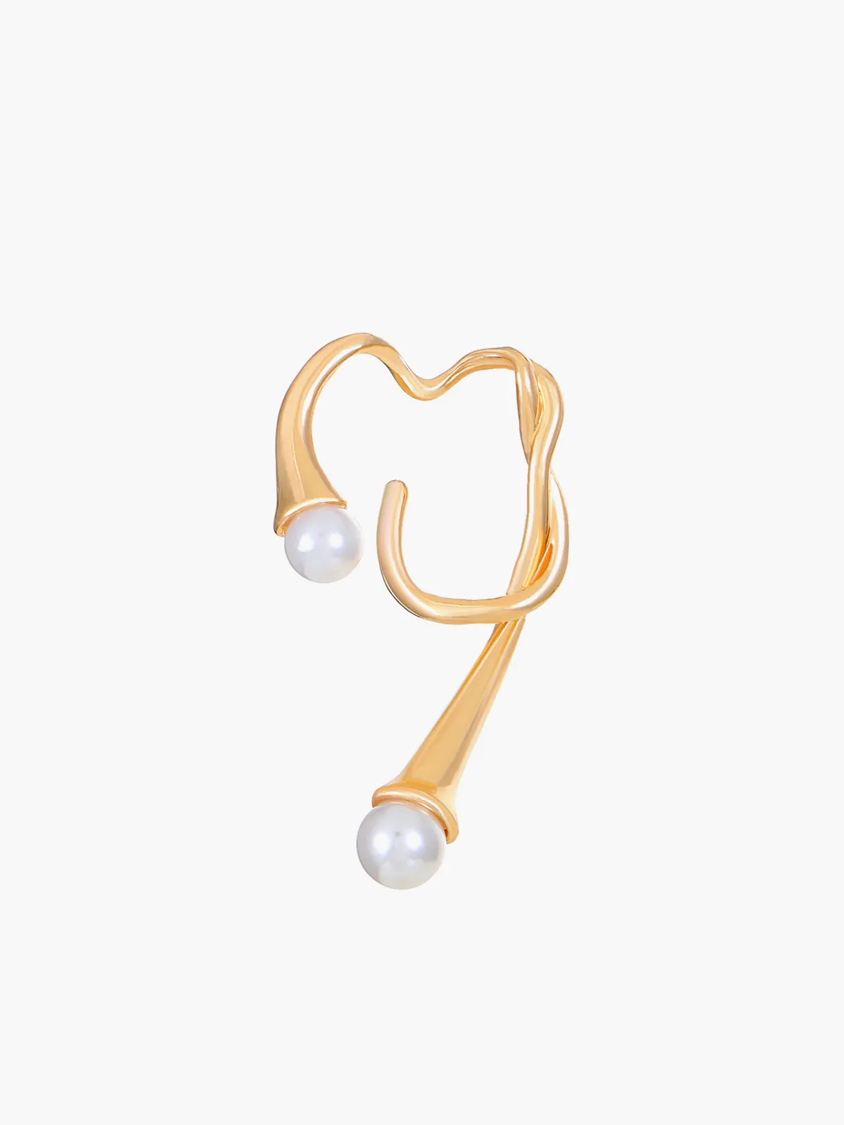 1pc Irregular Fluid Earrings sold by COMMENSE product image thumbnail 2