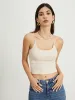 Transparent Strap Crop Tank Top sold by COMMENSE
