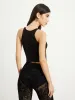 Transparent Strap Crop Tank Top sold by COMMENSE