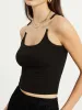 Transparent Strap Crop Tank Top sold by COMMENSE