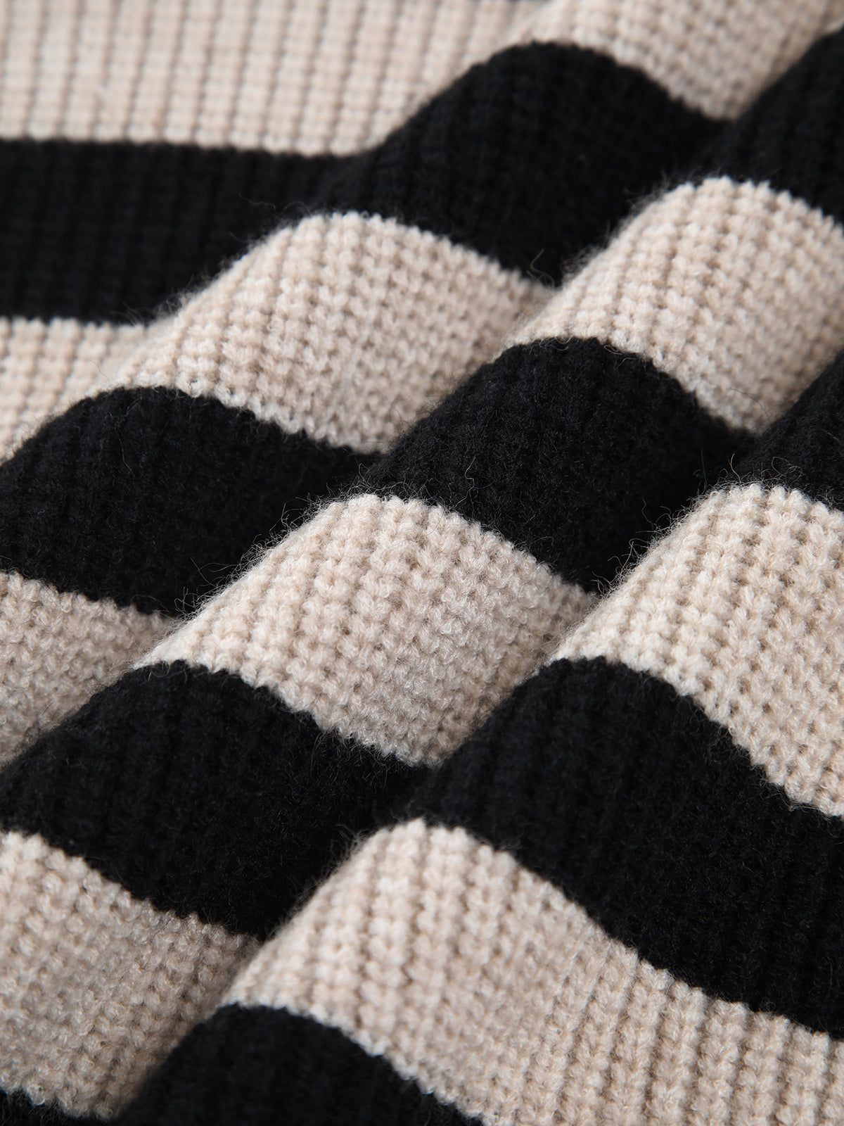 Latest And Greatest Mock Neck Stripe Sweater sold by COMMENSE product image thumbnail 4