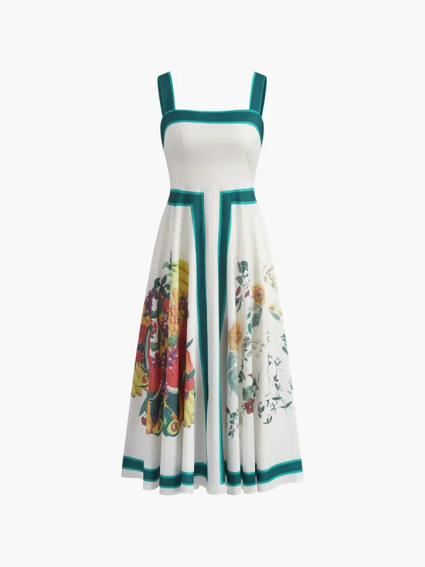 Print Cami Long Dress sold by COMMENSE
