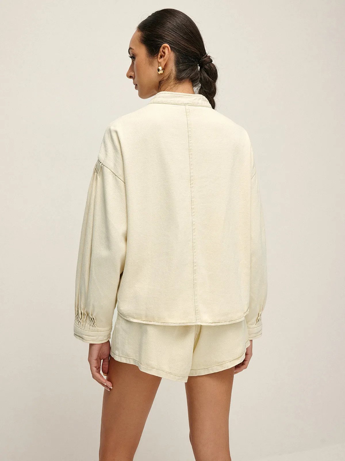 Plain Zipper Belted Shorts sold by COMMENSE product image thumbnail 5