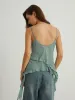 Ruffle Trim Tank Top sold by COMMENSE