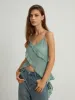 Ruffle Trim Tank Top sold by COMMENSE
